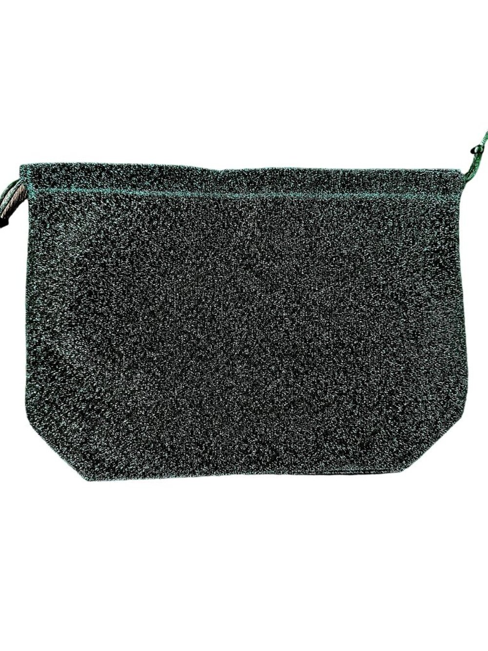 Ulta Cosmetics Bag Makeup Travel Case Gift Pouch Emerald Green Sparkle